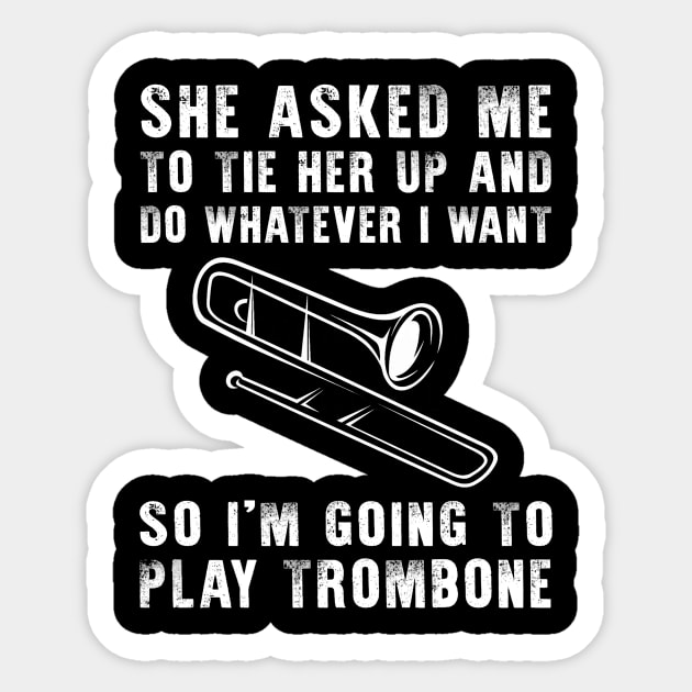 Brass and Laughter: Unleash Your Playful Trombone Skills! Sticker by MKGift